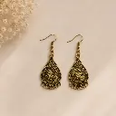 Vintage Antique Brass Teardrop Filigree 1.webp