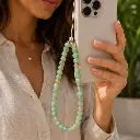 Green Beaded Phone Strap Lifestyle 2.webp