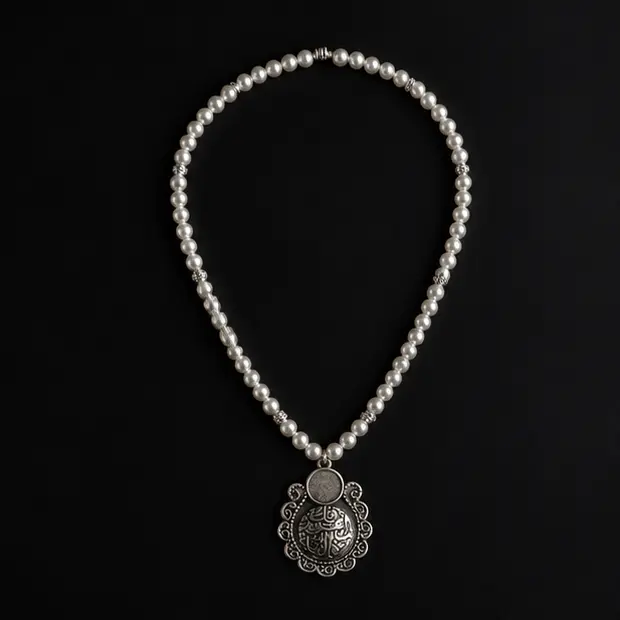 Vintage Luster Calligraphy Medallion 1.webp