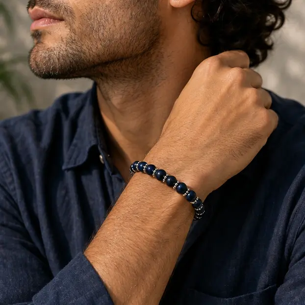 Midnight Navy Beaded Stretch 5.webp