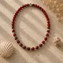Red Beaded Choker Editorial 4.webp