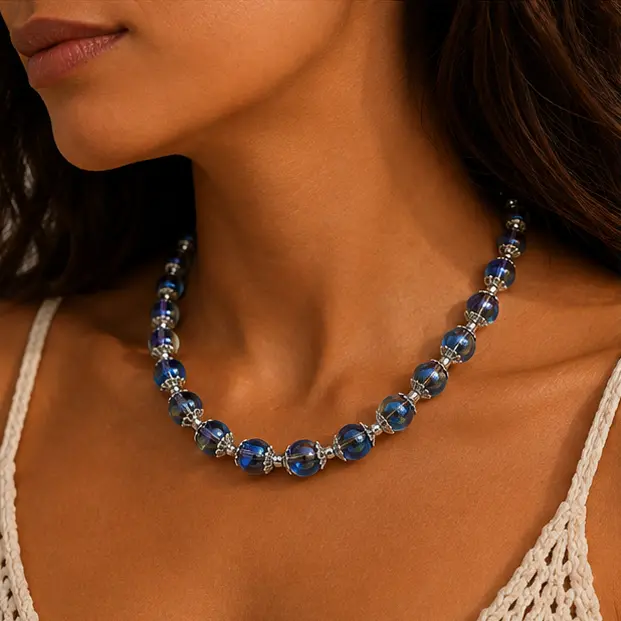 Iridescent Blue Beaded 3.webp