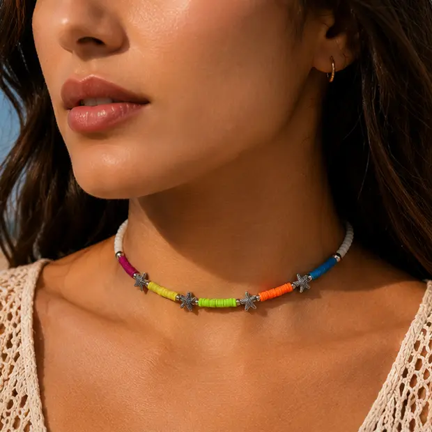 Colorful Starfish Choker 2.webp