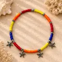Colorful Starfish Choker Lookbook 3.webp