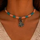 Peach & Turquoise Dervish Calligraphy 4.webp