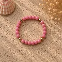 Pink Beaded Bracelet Beach 3.webp