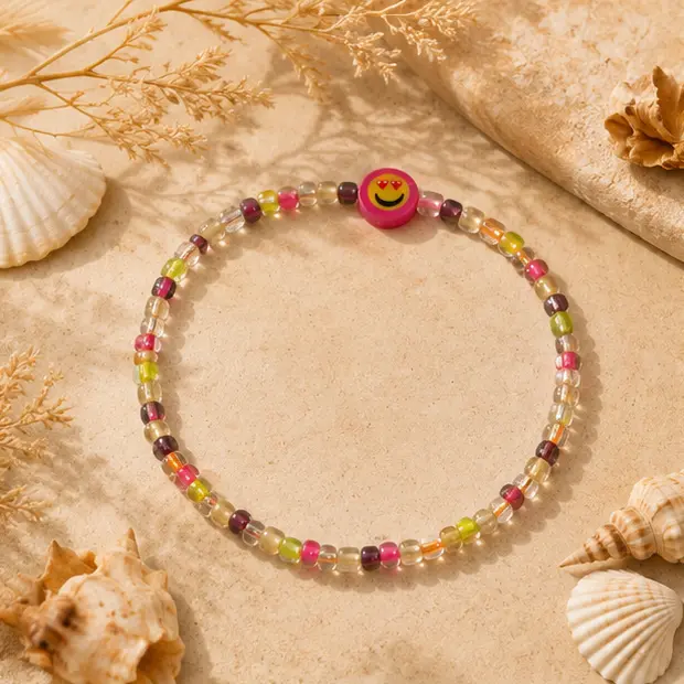 Beachy Beaded Anklet 1.webp