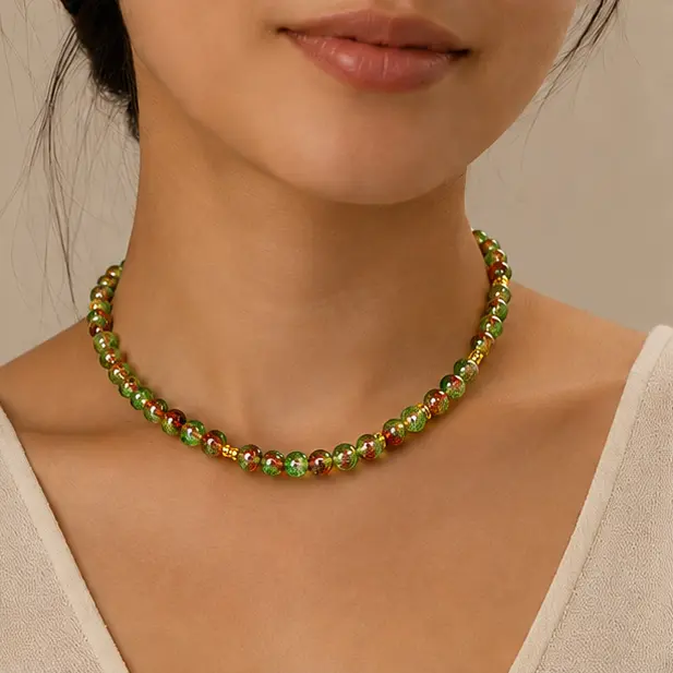 Verdant Earth Unakite Choker 3.webp