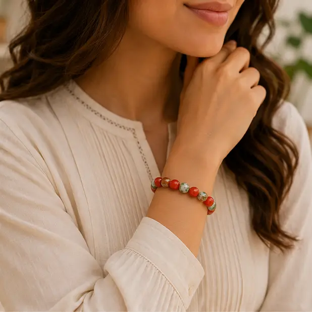 Warm Beaded Bracelet Lifestyle 2.webp
