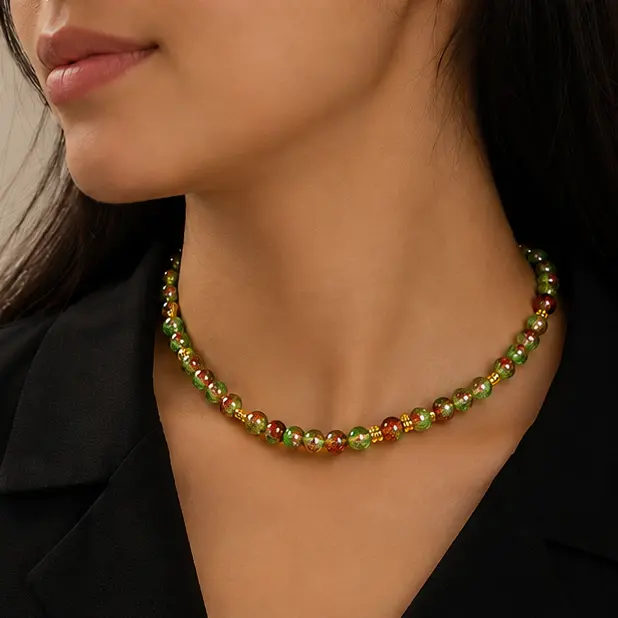 Verdant Earth Unakite Choker 4.webp
