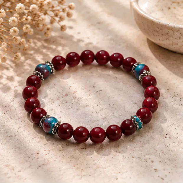 Midnight Cranberry bracelet set 5.webp