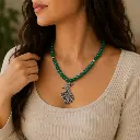 Emerald Whirling Dervish Pendant 3.webp