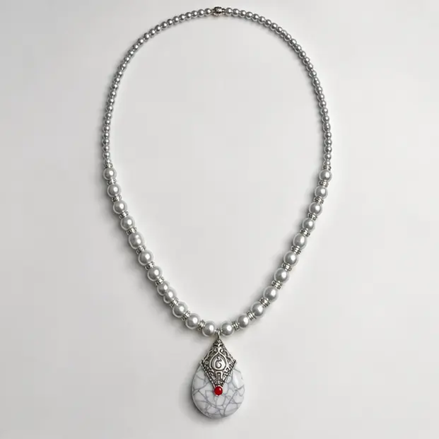 Pearl Teardrops in Turquoise and Red 2.webp