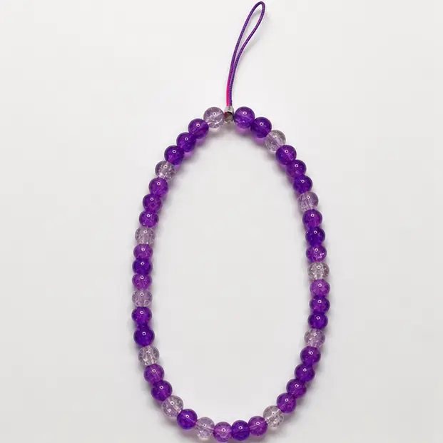 Purple Beaded Phone Charm 5.webp