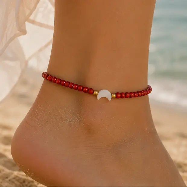 Beachy Anklet Collection Red 2.webp