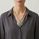 Bohemian Pearl & Spiral Mandala Pendant 2.webp