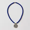 Cobalt Calligraphy Medallion Pendant 1.webp