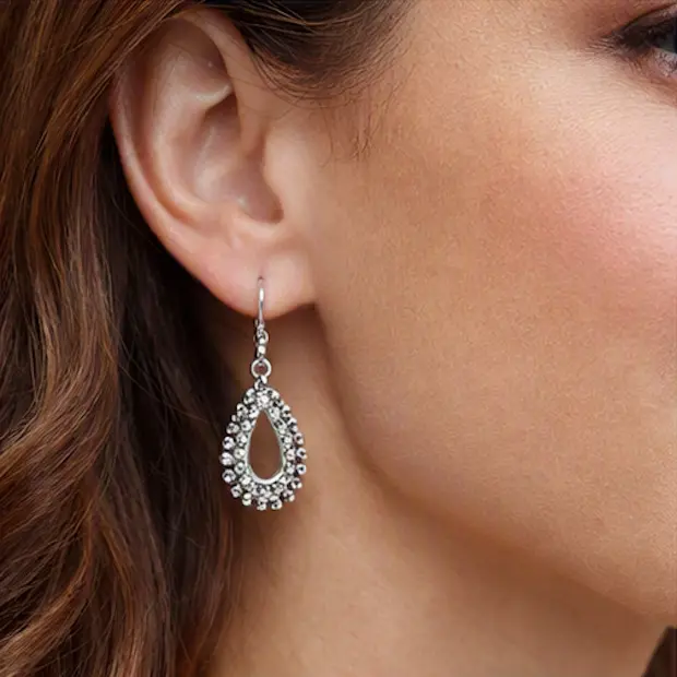 Silver Crystal Teardrop Dangle 3.webp