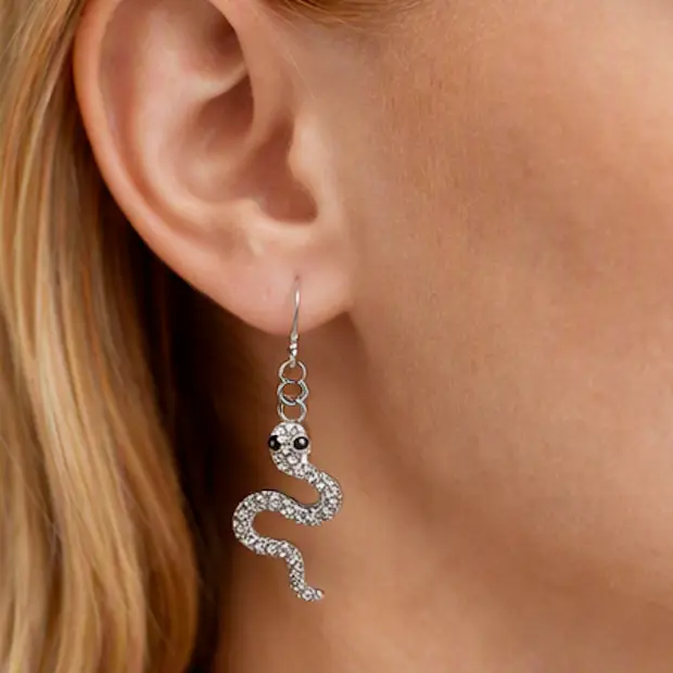 Silver Pave Crystal Snake Dangle 2.webp