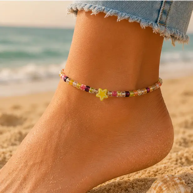 Sunny Starry Beach Anklet 4.webp