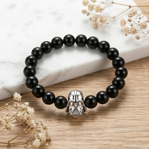 Dark Side Obsidian Helmet Bead