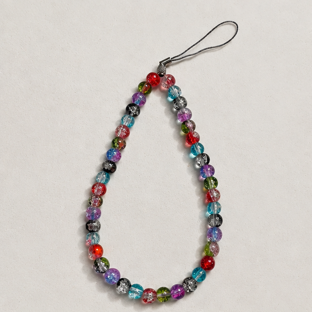 Colorful Beaded Phone Charm