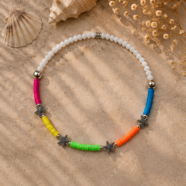 Colorful Starfish Choker