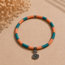 Peach & Turquoise Dervish Calligraphy
