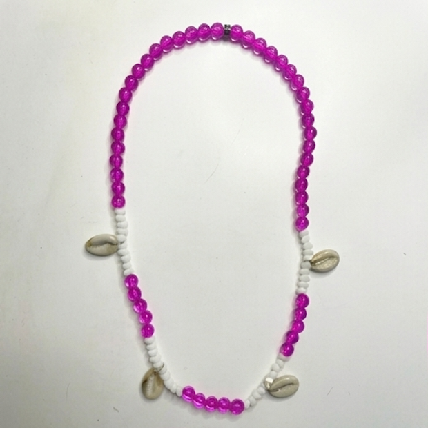 Beachy Magenta Cowrie Shell