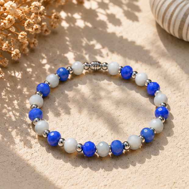Blue and White Bracelet Lifestyle