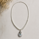 Pearl Teardrops in Turquoise and Red